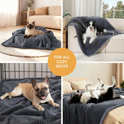 Water-Resistant Dog Throw Blanket