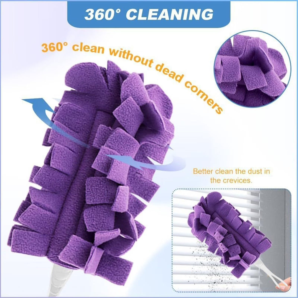 Reusable Chenille Microfiber Dust Duster